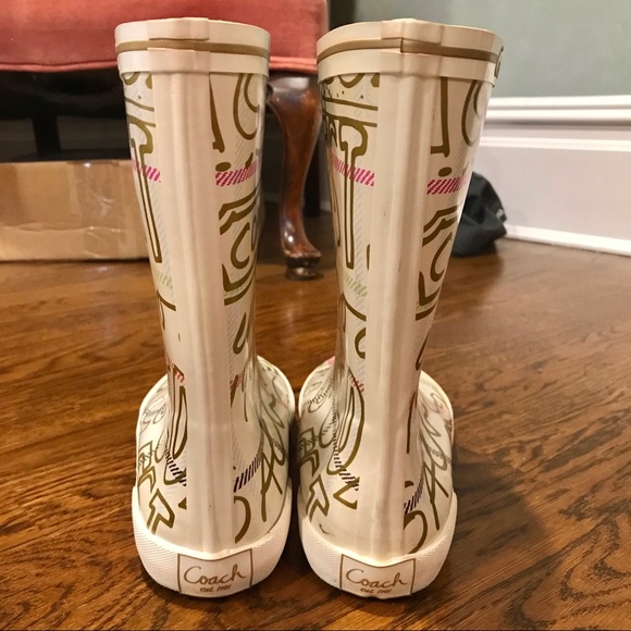 NEW Coach Rubber Ursula Rain Boots ☔️💖 - Picture 5 of 6